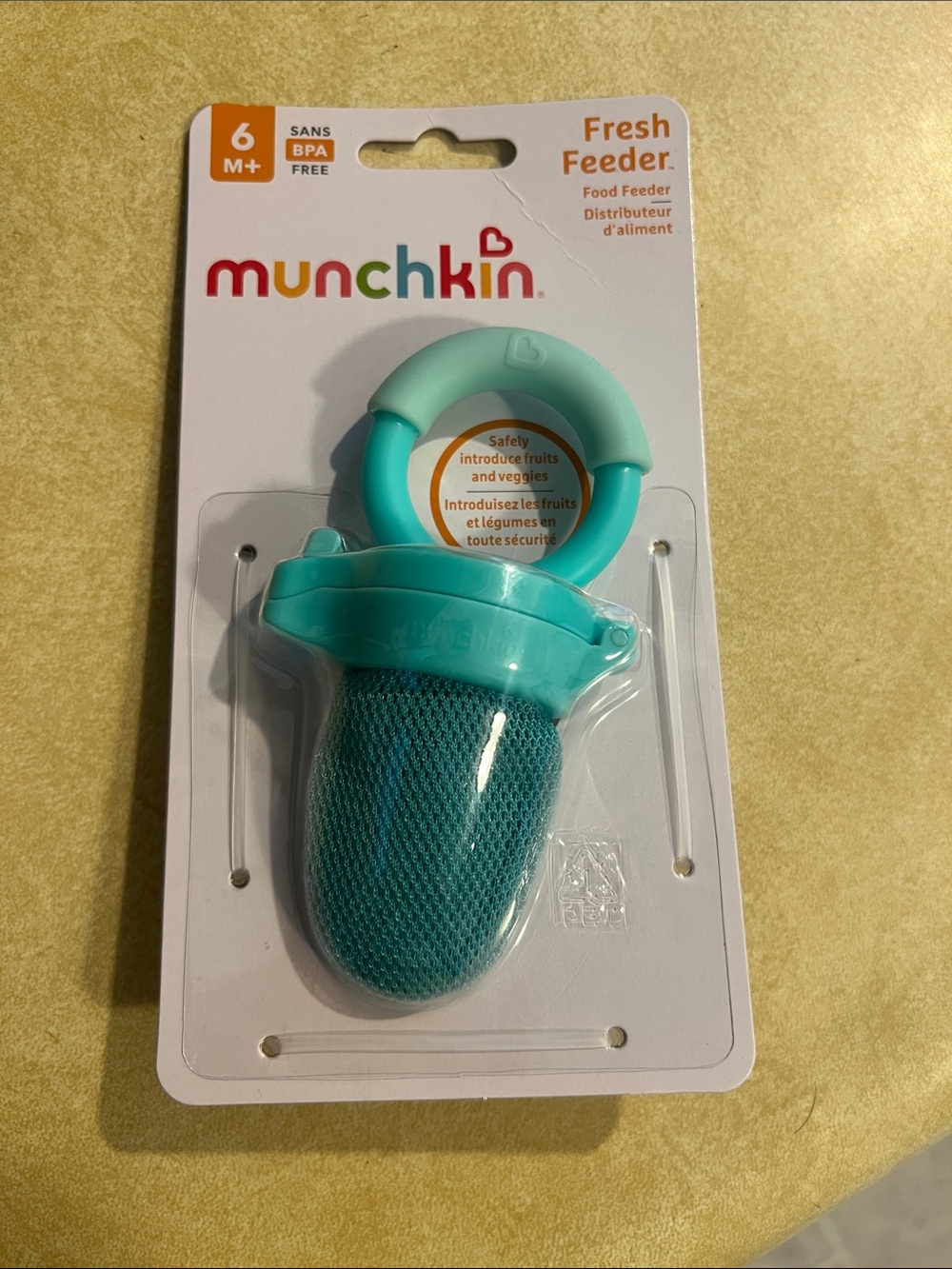 Munchkin Fresh Feeder Baby Food Mesh Pacifier - Teal & Aqua